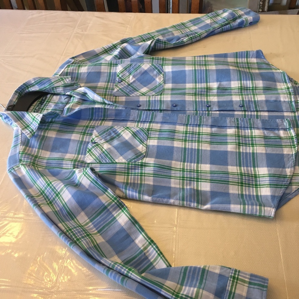 Ralph Lauren Plaid Cotton Button up Shirt - Medium